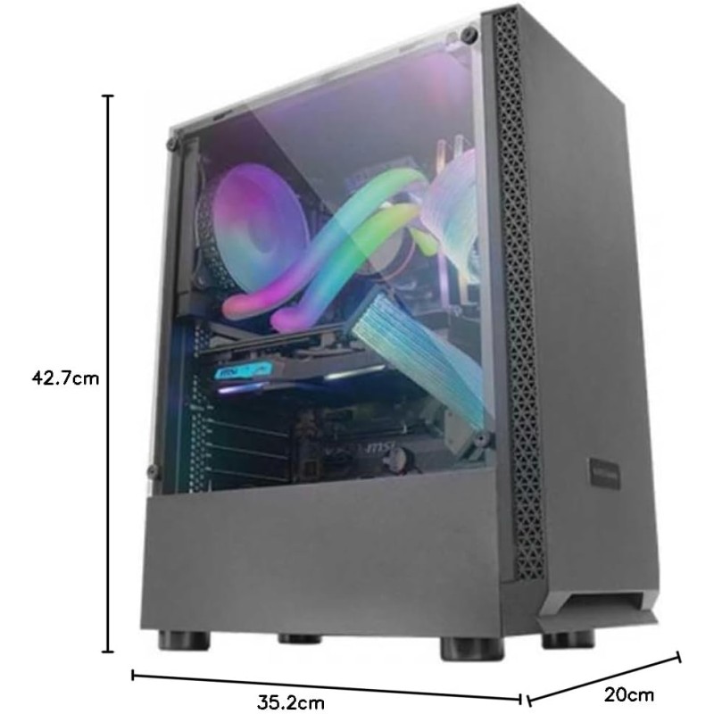 Mars Gaming MCN2, Case PC Gaming ATX, Finestra Laterale Completa, Griglia Anteriore, Design Doppia Camera, Ventola Posteriore 12cm, Nero Mars Gaming MCN2, Case PC Gaming ATX, Finestra Laterale Completa, Griglia Anteriore, Design Doppia Camera, Ventola Posteriore 12cm, Nero