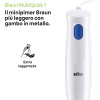 Braun MultiQuick 1 MQ10.001MWH Frullatore ad Immersione Leggero, Tecnologia EasyTwist, Bicchiere da 600ml Incluso, 450W, Acciaio, Bianco Braun MultiQuick 1 MQ10.001MWH Frullatore ad Immersione Leggero, Tecnologia EasyTwist, Bicchiere da 600ml Incluso, 450W, Acciaio, Bianco
