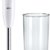 Braun MultiQuick 1 MQ10.001MWH Frullatore ad Immersione Leggero, Tecnologia EasyTwist, Bicchiere da 600ml Incluso, 450W, Acciaio, Bianco