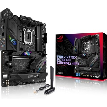 ASUS ROG STRIX B760-F GAMING WIFI Scheda madre Intel® B760 LGA 1700 ATX, DDR5, PCIe 5.0 x16, 3 slot PCIe 4.0 M.2, WiFi 6E, 2.5G Ethernet, USB 3.2 Gen 2x2 Type-C®, AEMP II, Aura Sync RGB - Large