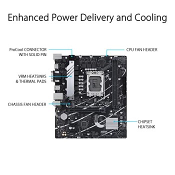 ASUS PRIME B760M-K D4 Scheda madre Intel® B760 (LGA 1700) mATX, PCIe 4.0, due slot M.2, DDR4, Realtek 2.5Gb Ethernet, VGA, HDMI®, SATA 6 Gbps, USB frontale 3.2 Gen 1, Aura Sync - K ASUS PRIME B760M-K D4 Scheda madre Intel® B760 (LGA 1700) mATX, PCIe 4.0, due slot M.2, DDR4, Realtek 2.5Gb Ethernet, VGA, HDMI®, SATA 6 Gbps, USB frontale 3.2 Gen 1, Aura Sync - K