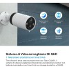 TP-Link Tapo C420S1 Telecamera WiFi Esterno QHD 2K, Batteria Senza Fili, Allarme con Rilevamento del Movimento, IP65, 2 Vie Audio, Nessun Cablaggio, Visione Notturna a Colori, Telecamere e Tapo Hub