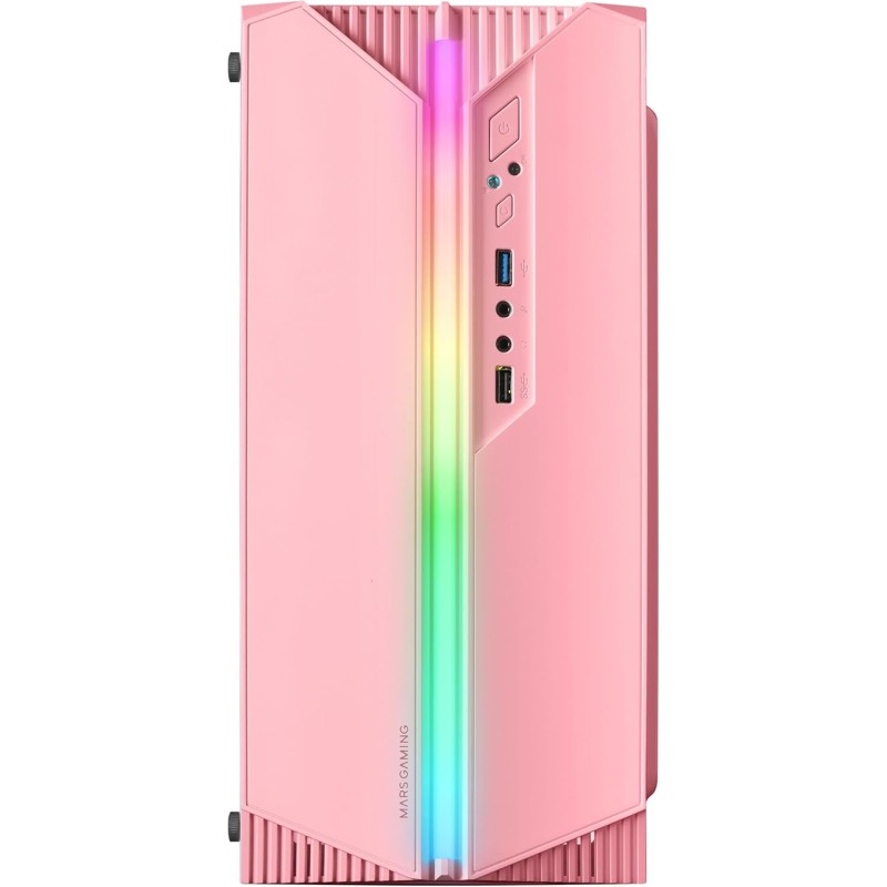 Mars Gaming MC-S1 Rosa, Case PC Gaming Compatto Micro-ATX, Illuminazione ARGB 12 Modalità, Ventola FRGB, Finestra Laterale Completa Mars Gaming MC-S1 Rosa, Case PC Gaming Compatto Micro-ATX, Illuminazione ARGB 12 Modalità, Ventola FRGB, Finestra Laterale Completa