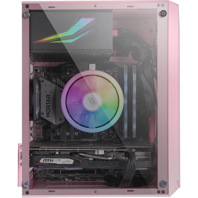 Mars Gaming MC-S1 Rosa, Case PC Gaming Compatto Micro-ATX, Illuminazione ARGB 12 Modalità, Ventola FRGB, Finestra Laterale Completa Mars Gaming MC-S1 Rosa, Case PC Gaming Compatto Micro-ATX, Illuminazione ARGB 12 Modalità, Ventola FRGB, Finestra Laterale Completa