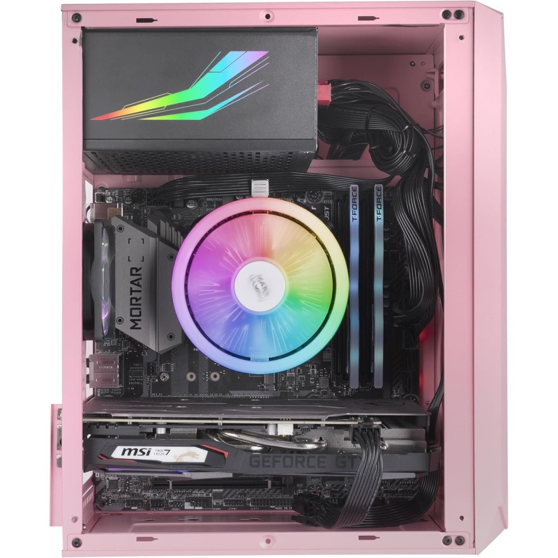 Mars Gaming MC-S1 Rosa, Case PC Gaming Compatto Micro-ATX, Illuminazione ARGB 12 Modalità, Ventola FRGB, Finestra Laterale Completa Mars Gaming MC-S1 Rosa, Case PC Gaming Compatto Micro-ATX, Illuminazione ARGB 12 Modalità, Ventola FRGB, Finestra Laterale Completa