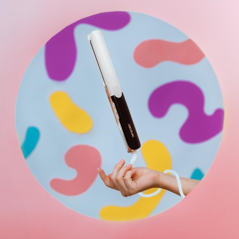 Cecotec Piastra Per Capelli con Vibrazione Ritualcare Twerk. Distribuzione Uniforme, Temperatura 230ºC, Rivestimento In Cheratina, Cavo Girevole 360º, Piastra Capelli Professionale, Effetto Lisciante