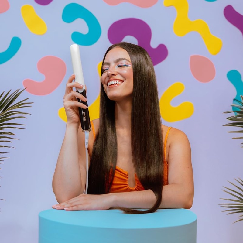 Cecotec Piastra Per Capelli con Vibrazione Ritualcare Twerk. Distribuzione Uniforme, Temperatura 230ºC, Rivestimento In Cheratina, Cavo Girevole 360º, Piastra Capelli Professionale, Effetto Lisciante