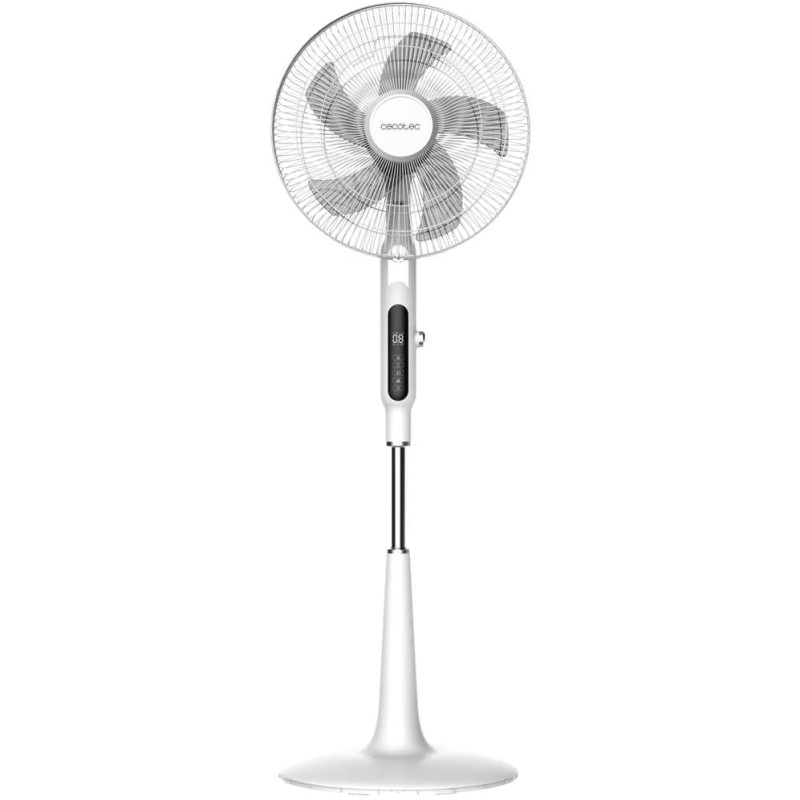 Cecotec Ventilatore da terra con telecomando EnergySilence 1600 Moskito, 65 W, funzione repellente per zanzare, timer, controllo touch, display LED, 10 velocità e 3 modalità, Bianco - Bianco Cecotec Ventilatore da terra con telecomando EnergySilence 1600 Moskito, 65 W, funzione repellente per zanzare, timer, controllo touch, display LED, 10 velocità e 3 modalità, Bianco - Bianco