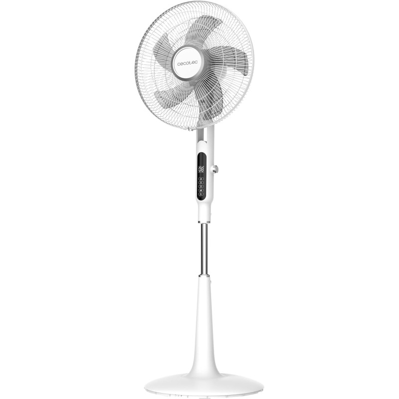 Cecotec Ventilatore da terra con telecomando EnergySilence 1600 Moskito, 65 W, funzione repellente per zanzare, timer, controllo touch, display LED, 10 velocità e 3 modalità, Bianco - Bianco Cecotec Ventilatore da terra con telecomando EnergySilence 1600 Moskito, 65 W, funzione repellente per zanzare, timer, controllo touch, display LED, 10 velocità e 3 modalità, Bianco - Bianco