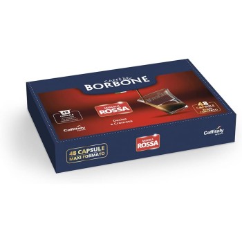 Caffè Borbone Miscela Rossa - 48 Capsule Originali - Per Macchine da caffè Caffitaly* - 1 unità (Confezione da 48) Miscela Rossa