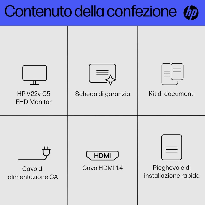 HP V22v G5 Full HD Monitor - 21.5'' HP V22v G5 Full HD Monitor - 21.5''