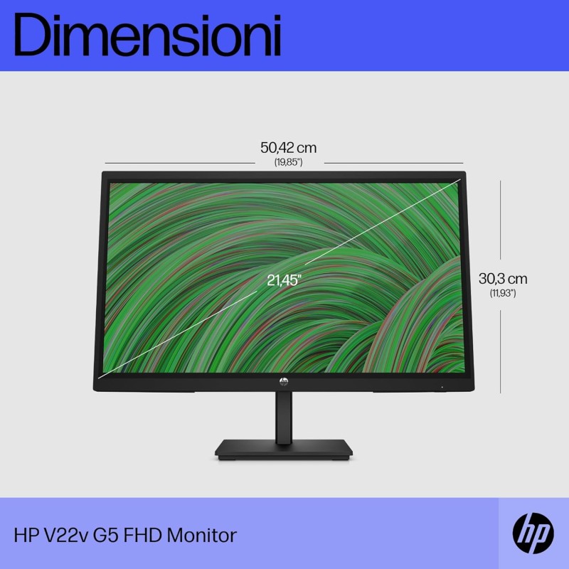 HP V22v G5 Full HD Monitor - 21.5'' HP V22v G5 Full HD Monitor - 21.5''