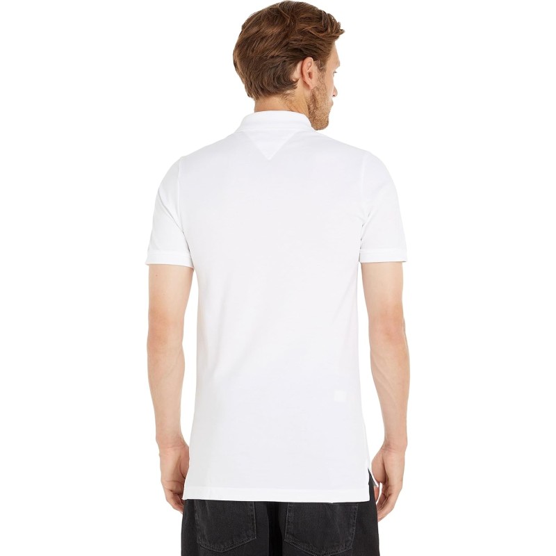 Tommy Jeans Maglietta Polo Maniche Corte Uomo Slim Fit - XXL Bianco (White) Tommy Jeans Maglietta Polo Maniche Corte Uomo Slim Fit - XXL Bianco (White)