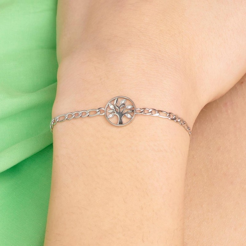 Brosway Bracciale Donna in Acciaio e Cristalli con Simbolo Albero Della Vita | Collezione Chakra - BHKB143 Brosway Bracciale Donna in Acciaio e Cristalli con Simbolo Albero Della Vita | Collezione Chakra - BHKB143