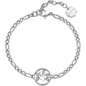 Brosway Bracciale Donna in Acciaio e Cristalli con Simbolo Albero Della Vita | Collezione Chakra - BHKB143