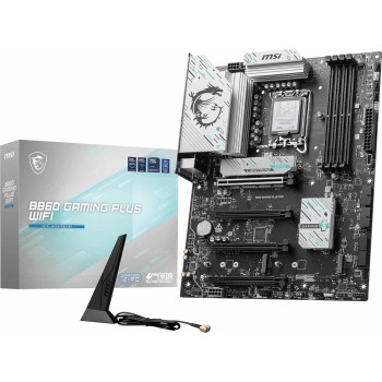 MSI Scheda madre B860 GAMING PLUS WIFI, ATX - Supporta processori Intel Core Ultra (Serie 2), LGA 1851 - DDR5 Memory Boost 8600+ MT/s (OC), PCIe 5.0 x16 x16, M.2 Gen5, Intel Killer 5G LAN, Wi-Fi 7 - B860 GAMING PLUS WIFI