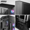 MSI MAG PANO 100R PZ ATX PC Case - Capacità ATX, staffa di installazione GPU Verical, supporto GPU, filtri antipolvere, staffa di archiviazione oscillante, doppia camera, USB 20Gbps Type-C - 100R / ATX MSI MAG PANO 100R PZ ATX PC Case - Capacità ATX, staffa di installazione GPU Verical, supporto GPU, filtri antipolvere, staffa di archiviazione oscillante, doppia camera, USB 20Gbps Type-C - 100R / ATX