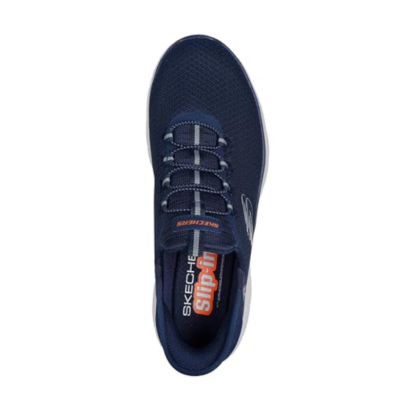 Skechers Summits Key Pace, Scarpe da Ginnastica Uomo - 42 EU Larga Navy Mesh Trim