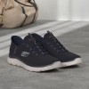 Skechers Summits Key Pace, Scarpe da Ginnastica Uomo - 42 EU Larga Navy Mesh Trim