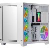 Mars Gaming MCV3, Torre Gaming Custom XXL E-ATX, Finestra Vetro Temperato Frontale e Laterale, Struttura Modulare Doppia Camera, Bianco