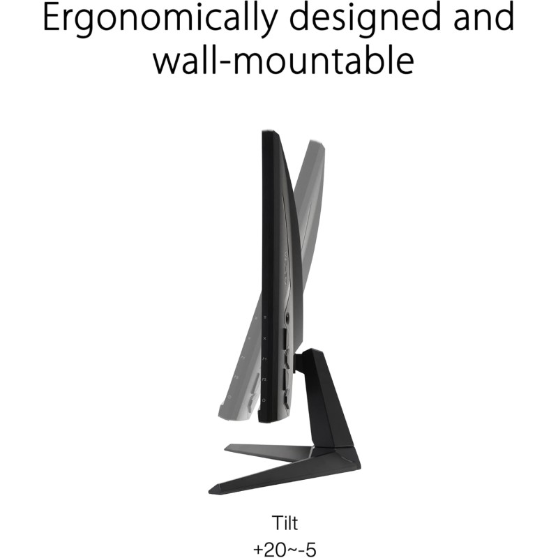 ASUS TUF Gaming VG27AQA1A Monitor Gaming 27”, WQHD, Overclock Fino a 170 Hz, Tecnologia Extreme Low Motion Blur, Freesync Premium e Shadow Boost, 1 ms (MPRT), HDR, DisplayWidget Lite, Nero ASUS TUF Gaming VG27AQA1A Monitor Gaming 27”, WQHD, Overclock Fino a 170 Hz, Tecnologia Extreme Low Motion Blur, Freesync Premium e Shadow Boost, 1 ms (MPRT), HDR, DisplayWidget Lite, Nero