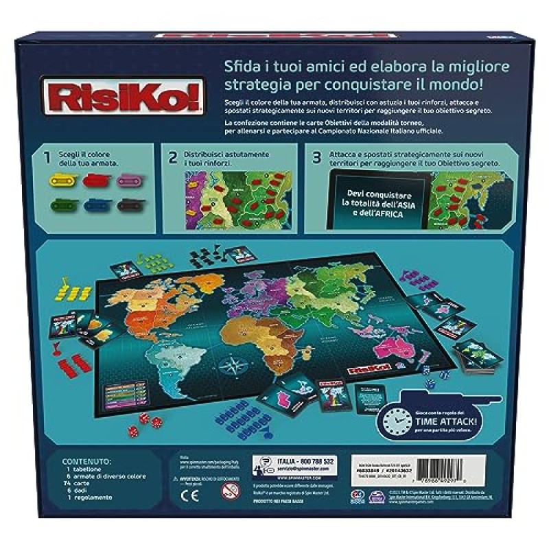 Editrice Giochi, Risiko, Giochi in Scatola, Risiko Classico Edizione 2023, Giochi di Società e Strategia per Famiglia e Amici, Giochi da Tavolo per Adulti e Bambini, da 3 a 6 Giocatori, 10+ Anni Editrice Giochi, Risiko, Giochi in Scatola, Risiko Classico Edizione 2023, Giochi di Società e Strategia per Famiglia e Amici, Giochi da Tavolo per Adulti e Bambini, da 3 a 6 Giocatori, 10+ Anni
