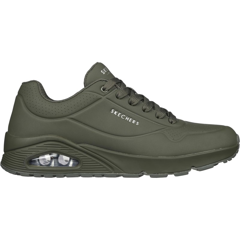 Skechers Uno Stand On Air, Scarpe da Ginnastica Uomo - 39.5 EU Olive Durabuck Mesh Skechers Uno Stand On Air, Scarpe da Ginnastica Uomo - 39.5 EU Olive Durabuck Mesh