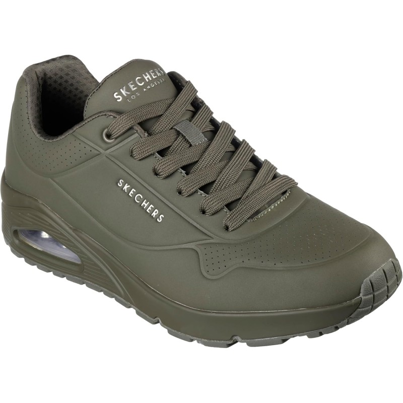Skechers Uno Stand On Air, Scarpe da Ginnastica Uomo - 39.5 EU Olive Durabuck Mesh Skechers Uno Stand On Air, Scarpe da Ginnastica Uomo - 39.5 EU Olive Durabuck Mesh