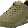 Skechers Uno Stand On Air, Scarpe da Ginnastica Uomo - 39.5 EU Olive Durabuck Mesh