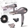 Bellissima Imetec - Asciugacapelli Professionale Ceramic & Argan Oil - Potente 2300W, Tecnologia Ceramica e Olio Argan, con Ionizzatare, Diffusore per Ricci, 2 Convogliatori per asciugatura e styling