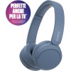 Sony WH-CH520 | Cuffie Wireless, Connessione Multipoint, con Microfono, Fino a 50 ore di durata della batteria con Ricarica rapida - Blu - BLU