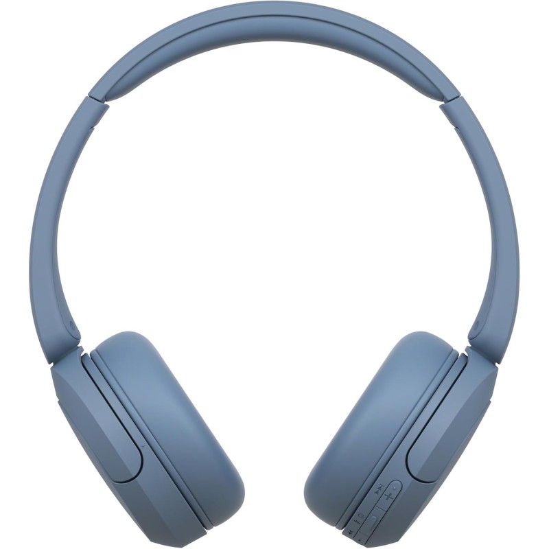 Sony WH-CH520 | Cuffie Wireless, Connessione Multipoint, con Microfono, Fino a 50 ore di durata della batteria con Ricarica rapida - Blu - BLU