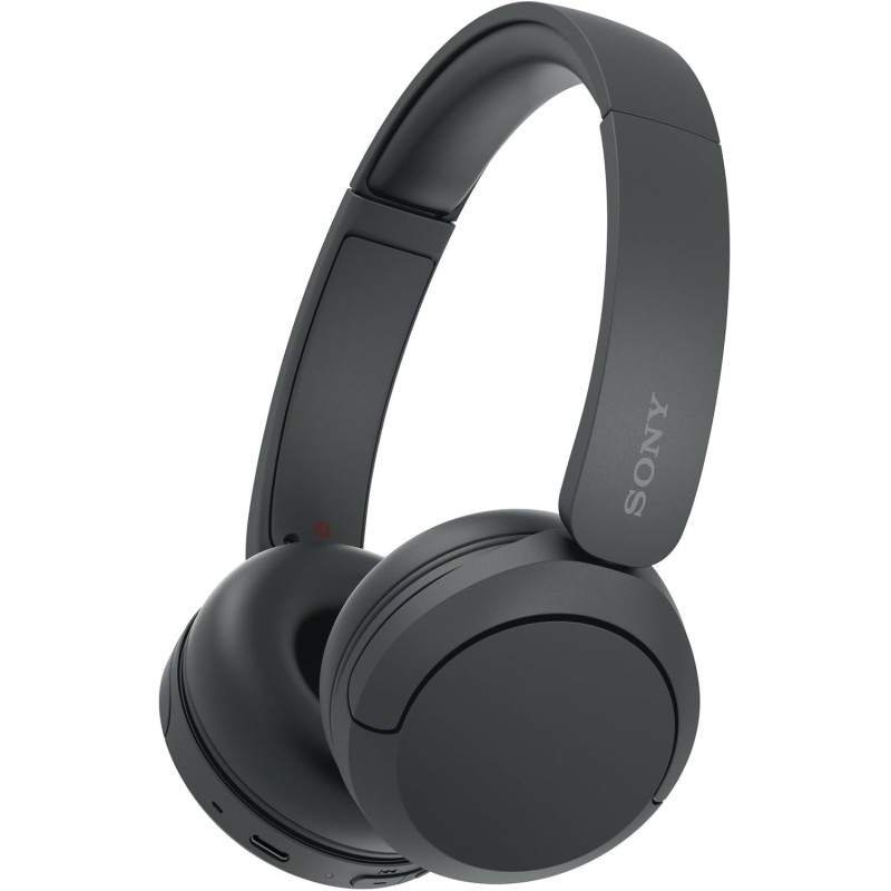 Sony WH-CH520 | Cuffie Wireless, Connessione Multipoint, con Microfono, Fino a 50 ore di durata della batteria con Ricarica rapida - Nero - NERO
