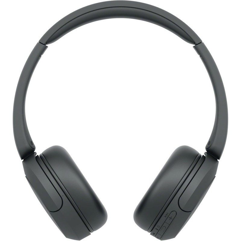 Sony WH-CH520 | Cuffie Wireless, Connessione Multipoint, con Microfono, Fino a 50 ore di durata della batteria con Ricarica rapida - Nero - NERO