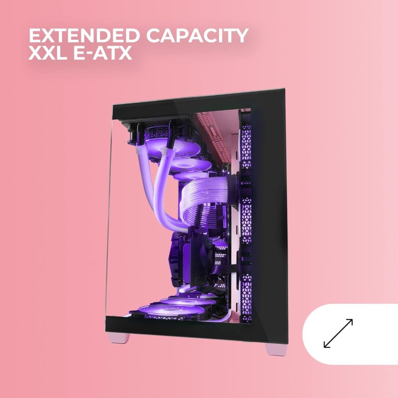 Mars Gaming MCV4, Torre Gaming Custom XXL E-ATX, Finestra Vetro Temperato Frontale e Laterale Senza Cornice, Struttura Modulare Doppia Camera, Rosa Mars Gaming MCV4, Torre Gaming Custom XXL E-ATX, Finestra Vetro Temperato Frontale e Laterale Senza Cornice, Struttura Modulare Doppia Camera, Rosa