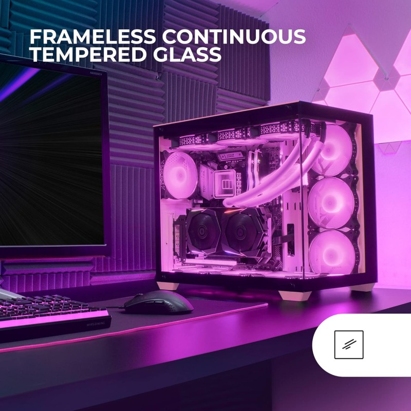 Mars Gaming MCV4, Torre Gaming Custom XXL E-ATX, Finestra Vetro Temperato Frontale e Laterale Senza Cornice, Struttura Modulare Doppia Camera, Rosa Mars Gaming MCV4, Torre Gaming Custom XXL E-ATX, Finestra Vetro Temperato Frontale e Laterale Senza Cornice, Struttura Modulare Doppia Camera, Rosa