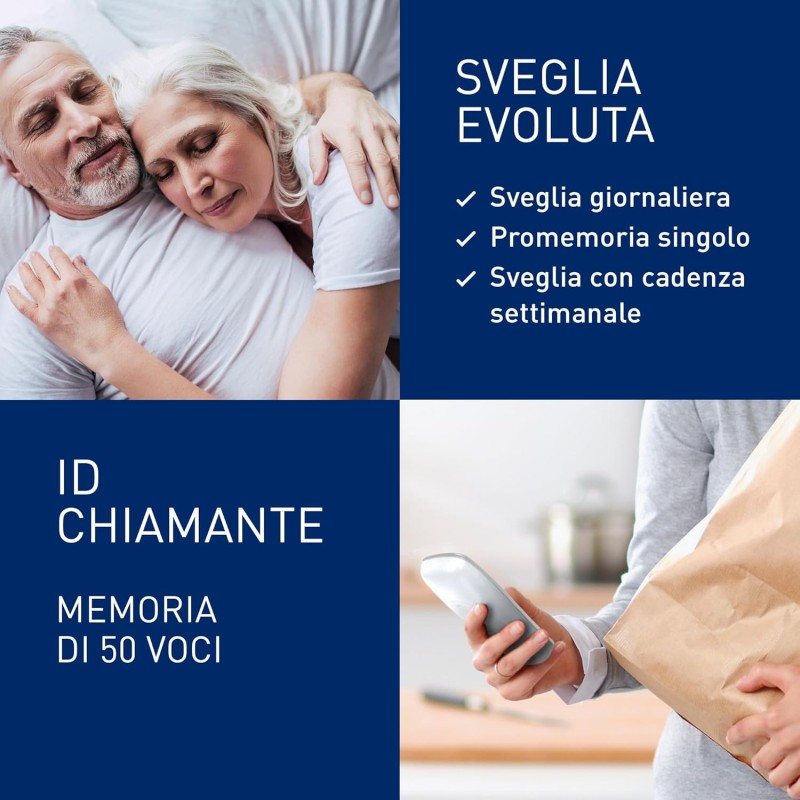 Panasonic KX-TGC250JTS Telefono Cordless Digitale, Unità Base e Ricevitore Singolo, ID Chiamante, Blocco Chiamate Indesiderate, Vivavoce, Modalità Eco One Touch, Sveglia Evoluta, Display LCD, Argento - Argento Panasonic KX-TGC250JTS Telefono Cordless Digitale, Unità Base e Ricevitore Singolo, ID Chiamante, Blocco Chiamate Indesiderate, Vivavoce, Modalità Eco One Touch, Sveglia Evoluta, Display LCD, Argento - Argento