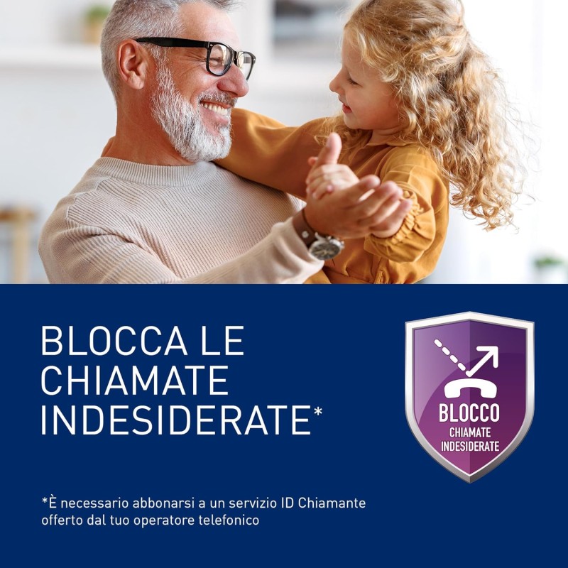 Panasonic KX-TGC250JTS Telefono Cordless Digitale, Unità Base e Ricevitore Singolo, ID Chiamante, Blocco Chiamate Indesiderate, Vivavoce, Modalità Eco One Touch, Sveglia Evoluta, Display LCD, Argento - Argento Panasonic KX-TGC250JTS Telefono Cordless Digitale, Unità Base e Ricevitore Singolo, ID Chiamante, Blocco Chiamate Indesiderate, Vivavoce, Modalità Eco One Touch, Sveglia Evoluta, Display LCD, Argento - Argento