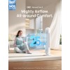 Dreo Ventilatore a Torre Smart Silenzioso, Potente 7.6 m/s, Ventilatori a Colonna con Telecomando, 4 Modalità, 4 Velocità, Oscillazione a 90°, Timer da 1 a 8 ore, Schermo LED, Compatibile con Alexa - Bianco
