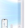 Dreo Ventilatore a Torre Smart Silenzioso, Potente 7.6 m/s, Ventilatori a Colonna con Telecomando, 4 Modalità, 4 Velocità, Oscillazione a 90°, Timer da 1 a 8 ore, Schermo LED, Compatibile con Alexa - Bianco