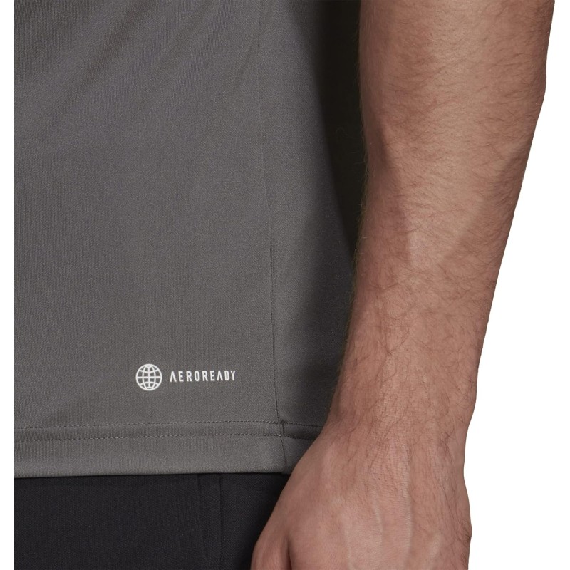 adidas Entrada 22 Polo Shirt Maglietta Uomo (Pacco da 1) - L Lungo Team Grey Four