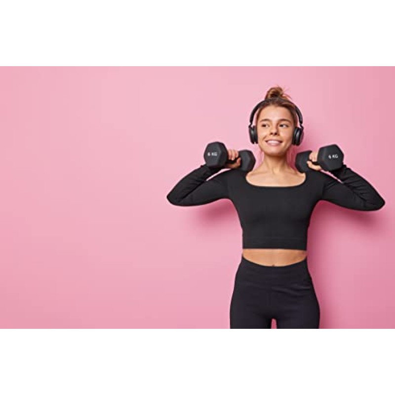 Manubri O Manubrio in Neoprene da Palestra E Home Gym Antiscivolo da 0.5 a 6 kg Coppia O Singolo - 2 x 0.5 kg