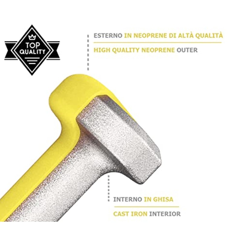 Manubri O Manubrio in Neoprene da Palestra E Home Gym Antiscivolo da 0.5 a 6 kg Coppia O Singolo - 2 x 0.5 kg