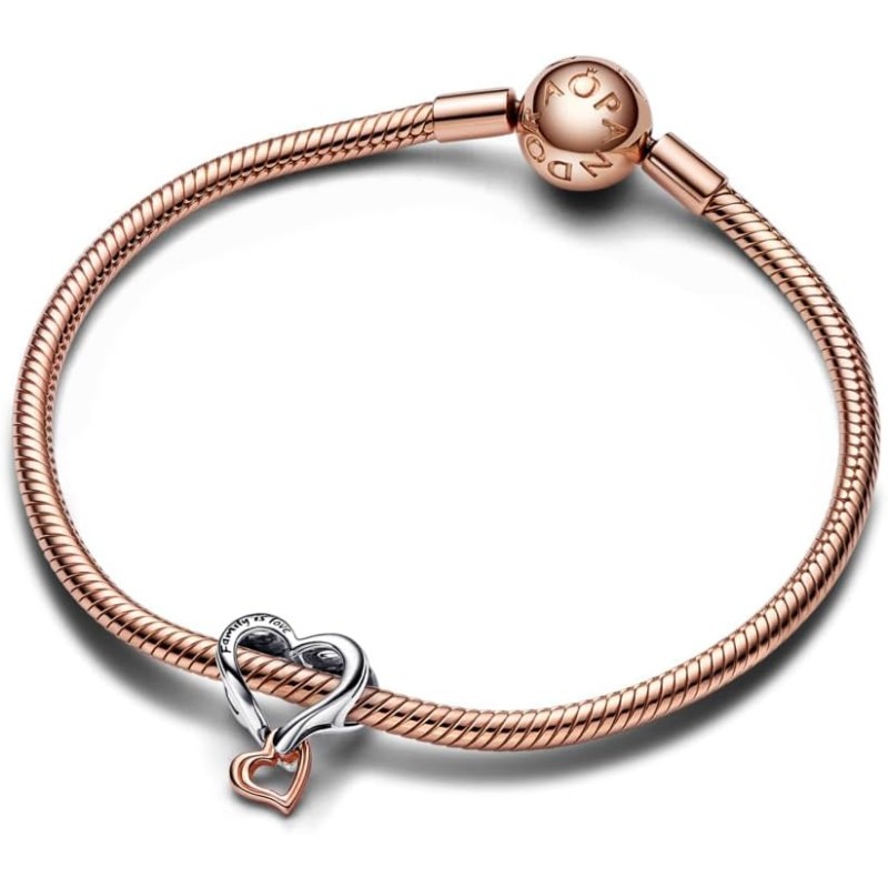 PANDORA Moments - Charm bicolori in argento sterling e placcati in oro rosa 14k PANDORA Moments - Charm bicolori in argento sterling e placcati in oro rosa 14k