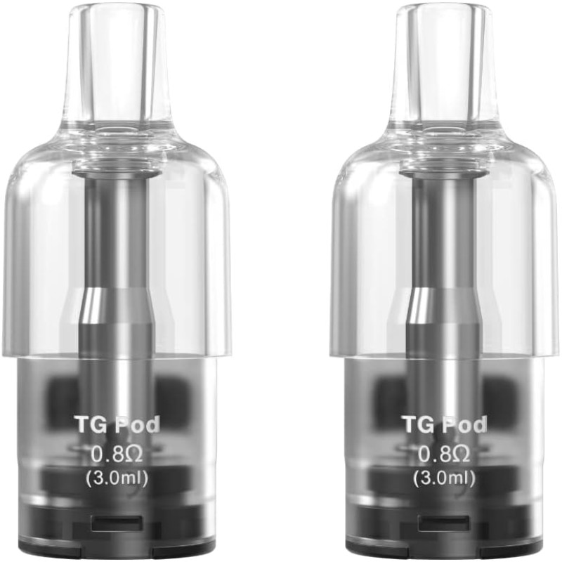 Aspire TG Pod di Ricambio per Cyber G Kit 0.8Ω per Svapo MTL Arioso (2 Pezzi) - Cartuccia Vuota, Sistema di Riempimento Laterale, Coil a Mesh Integrata in Kanthal Aspire TG Pod di Ricambio per Cyber G Kit 0.8Ω per Svapo MTL Arioso (2 Pezzi) - Cartuccia Vuota, Sistema di Riempimento Laterale, Coil a Mesh Integrata in Kanthal