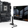 ASUS TUF GAMING X870E-PLUS WIFI7 Scheda madre AMD ATX, 16+2+1 Stadi di Alimentazione, DDR5, PCIe 5.0x16 SafeSlot con Q-Release Slim, 4 slot M.2, WiFi 7, USB4 40 Gbps posteriore, Fast Charge, Aura Sync