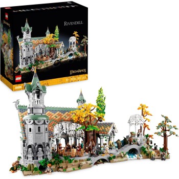 LEGO 10316 Icons Il Signore degli Anelli: Gran Burrone, Costruisci ed Esponi la Valle della Terra di Mezzo, Grande Set Immersivo per Adulti, 15 Minifigure come Frodo e Bilbo Baggins (Esclusiva Amazon) LEGO 10316 Icons Il Signore degli Anelli: Gran Burrone, Costruisci ed Esponi la Valle della Terra di Mezzo, Grande Set Immersivo per Adulti, 15 Minifigure come Frodo e Bilbo Baggins (Esclusiva Amazon)