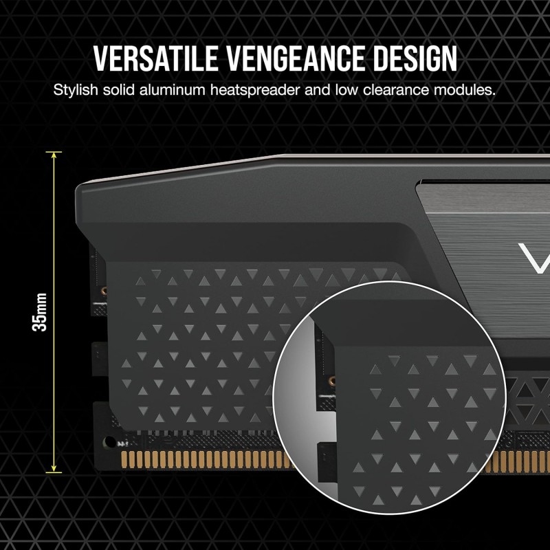 CORSAIR VENGEANCE DDR5 RAM 96GB (2x48GB) 5200MHz CL38 Intel XMP Compatibile iCUE Memoria per Computer - Nero (CMK96GX5M2B5200C38) - 96GB (2x48GB) Nero CORSAIR VENGEANCE DDR5 RAM 96GB (2x48GB) 5200MHz CL38 Intel XMP Compatibile iCUE Memoria per Computer - Nero (CMK96GX5M2B5200C38) - 96GB (2x48GB) Nero