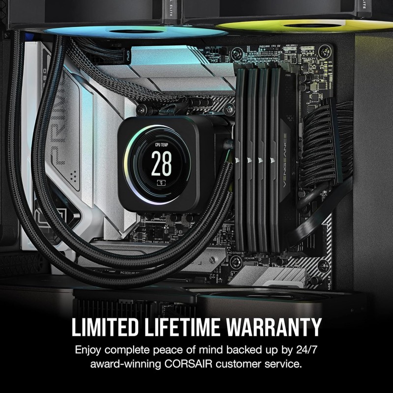 CORSAIR VENGEANCE DDR5 RAM 96GB (2x48GB) 5200MHz CL38 Intel XMP Compatibile iCUE Memoria per Computer - Nero (CMK96GX5M2B5200C38) - 96GB (2x48GB) Nero CORSAIR VENGEANCE DDR5 RAM 96GB (2x48GB) 5200MHz CL38 Intel XMP Compatibile iCUE Memoria per Computer - Nero (CMK96GX5M2B5200C38) - 96GB (2x48GB) Nero