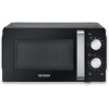 SEVERIN Microonde Solo, forno a microonde per scongelare e riscaldare, forno a microonde con piatto girevole per una distribuzione uniforme del calore, nero, MW 7886